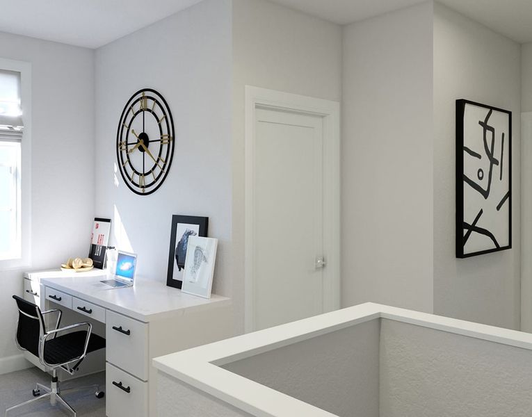 Furnished interior view inside a new home in Westside Crossing Townhomes, Berthoud (Image 8).
