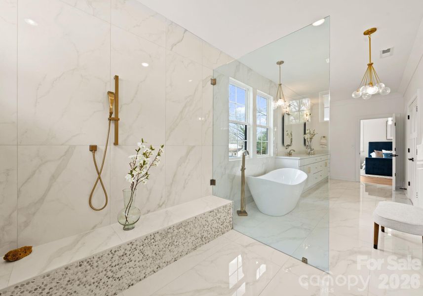 Furnished interior view inside a new home in , Charlotte (Image 36).