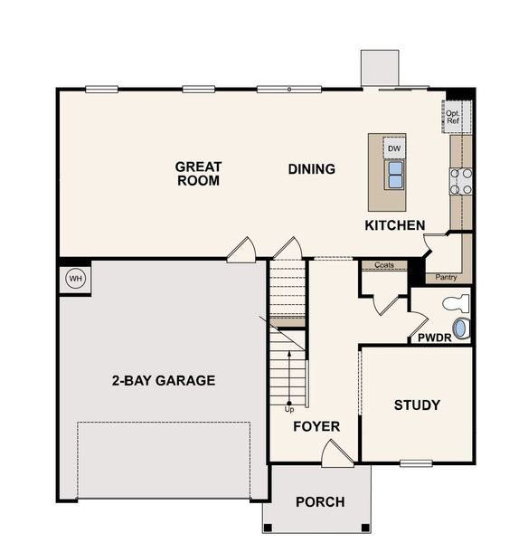 2D floor plan layout for the Fontana by Century Communities in Parkview Estates, South Fulton, GA (Image 2). 2D floor plan layout for the Fontana by Century Communities in Parkview Estates, South Fulton, GA (Image 2).