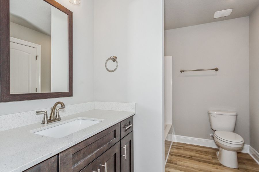 Representative furnished interior of a home built from the The Turquoise by Herbst Homes in Clear Water Landing, Milton (Image 85).