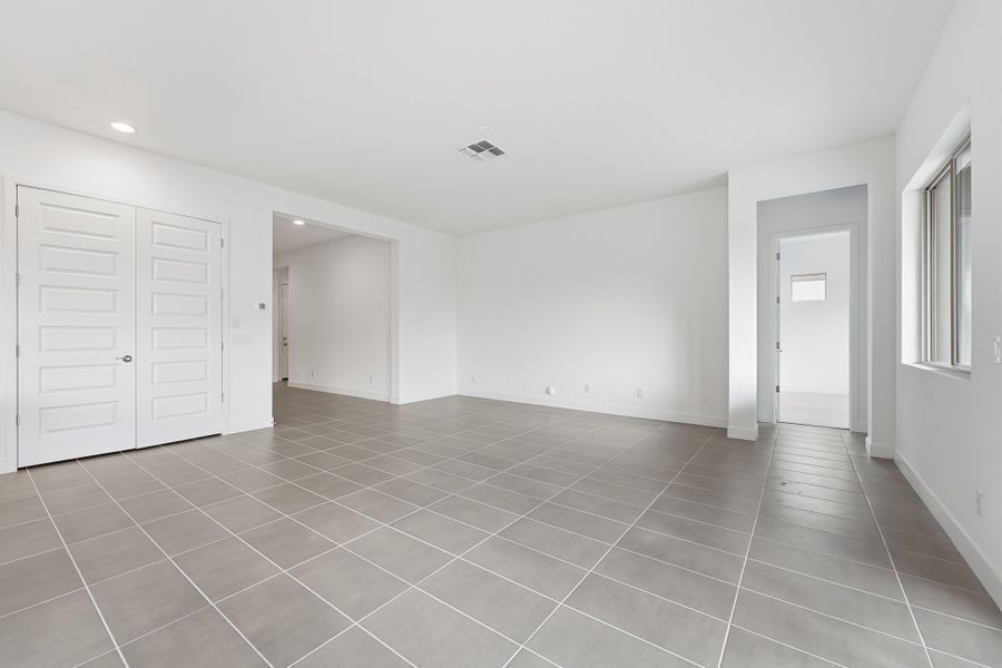 Representative unfurnished interior of a home built from the Bedford by Taylor Morrison in Combs Ranch, Queen Creek (Image 14). Representative unfurnished interior of a home built from the Bedford by Taylor Morrison in Combs Ranch, Queen Creek (Image 14).