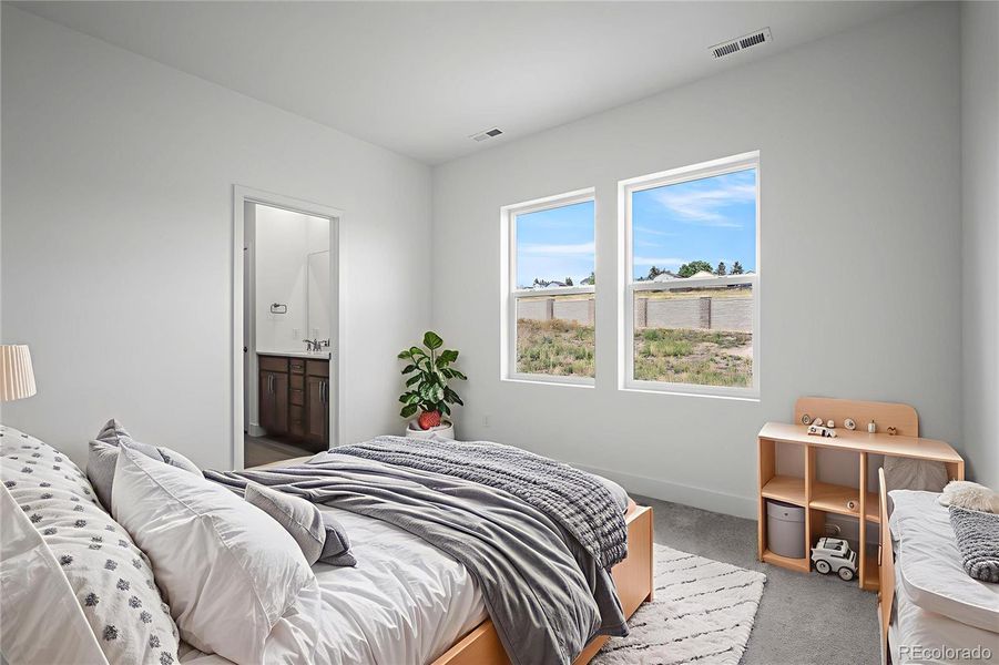 Furnished interior view inside a new home in Trailside at Cottonwood Creek, Colorado Springs (Image 5). Furnished interior view inside a new home in Trailside at Cottonwood Creek, Colorado Springs (Image 5).