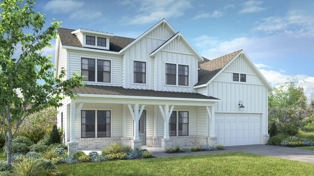 Representative exterior photo of a completed home built from the Savoie by Taylor Morrison in Wayt Farm, Cumming, GA (Image 3).