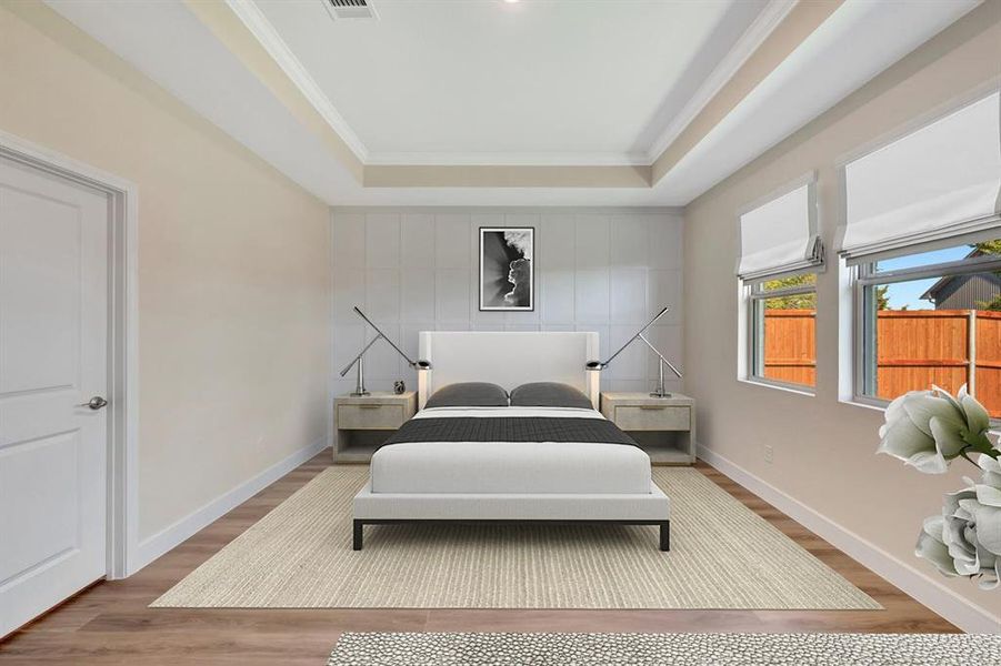 Furnished interior view inside a new home in Heritage Ranch, Sherman (Image 9). Furnished interior view inside a new home in Heritage Ranch, Sherman (Image 9).