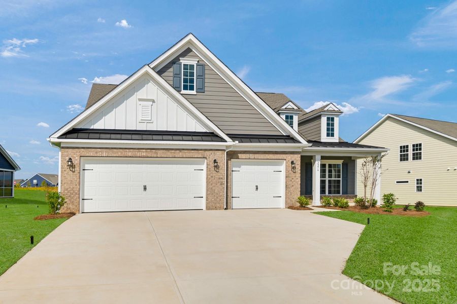 Front exterior of a new home in Roselyn: Primrose, Lancaster, SC, highlighting curb appeal (Image 18).