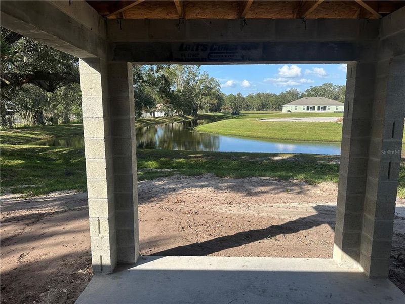 View from the back porch