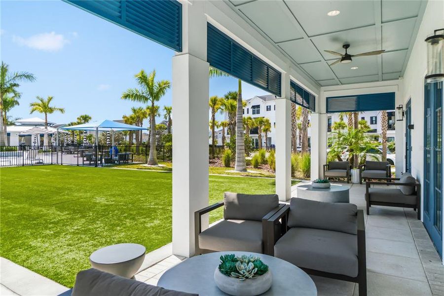 Exterior details and patio area of a home in Emerald Landing at Waterside at Lakewood Ranch – Cottage Series, Sarasota (Image 29). Exterior details and patio area of a home in Emerald Landing at Waterside at Lakewood Ranch – Cottage Series, Sarasota (Image 29).