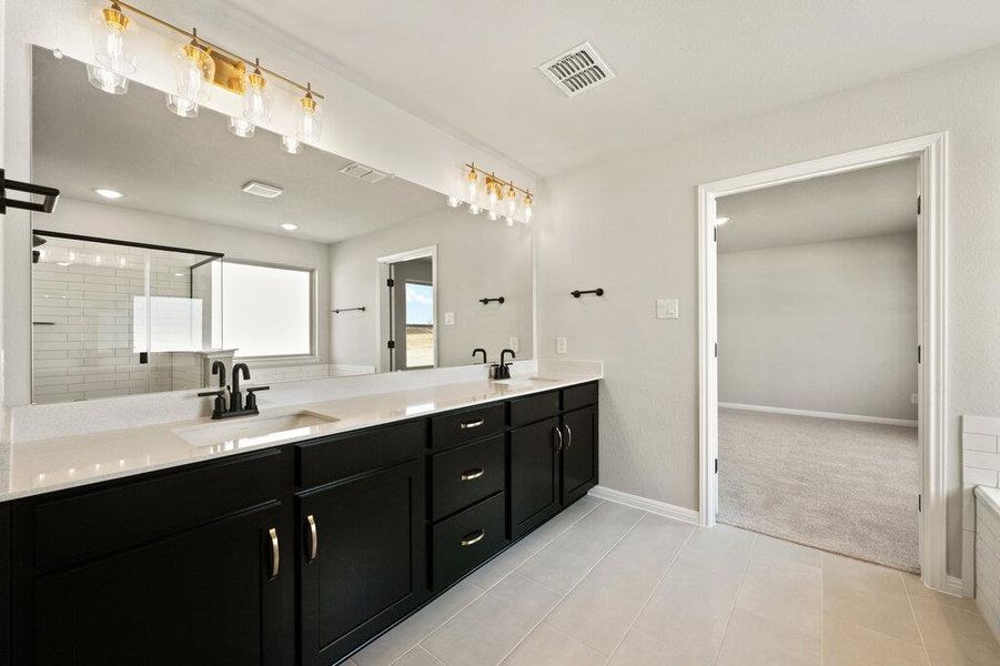 Furnished interior view inside a new home in Patterson Ranch, Georgetown (Image 17). Furnished interior view inside a new home in Patterson Ranch, Georgetown (Image 17).