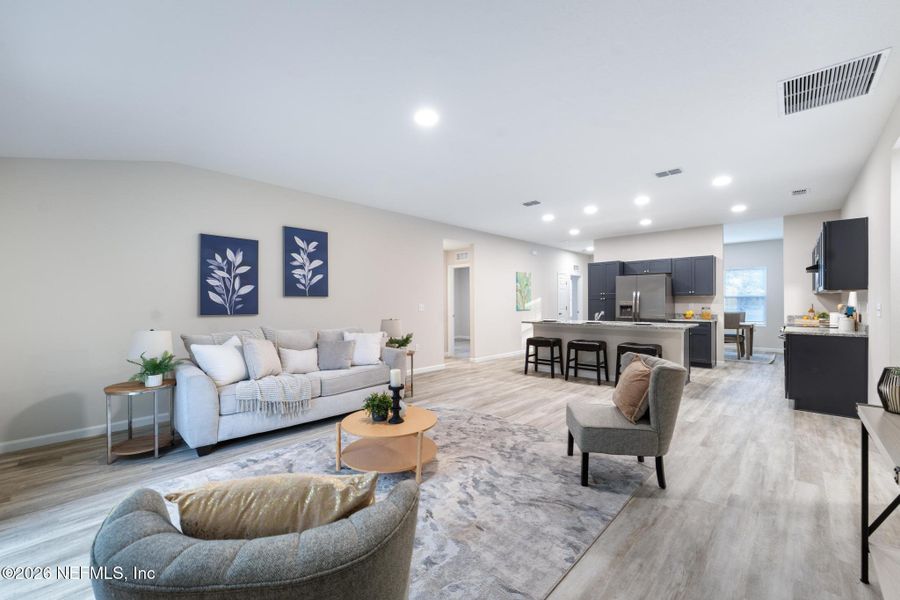 Furnished interior view inside a new home in , Jacksonville (Image 11).