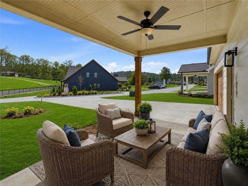 Exterior details and patio area of a home in Ferguson Corners, Emerson (Image 4).