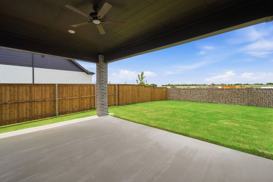 Exterior details and patio area of a home in Green Meadows, Celina (Image 29). Exterior details and patio area of a home in Green Meadows, Celina (Image 29).