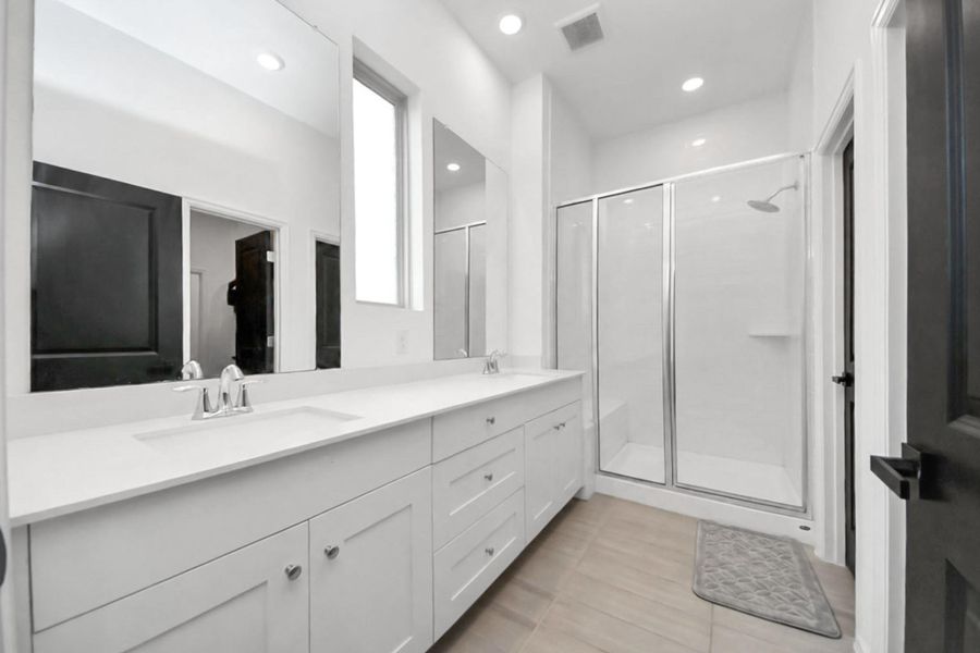 Furnished interior view inside a new home in The Trails, New Caney (Image 35).