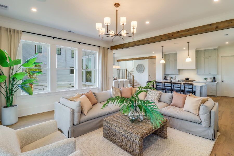 Furnished interior view inside a new home in The Preserve at Pennys Creek, Johns Island (Image 54).