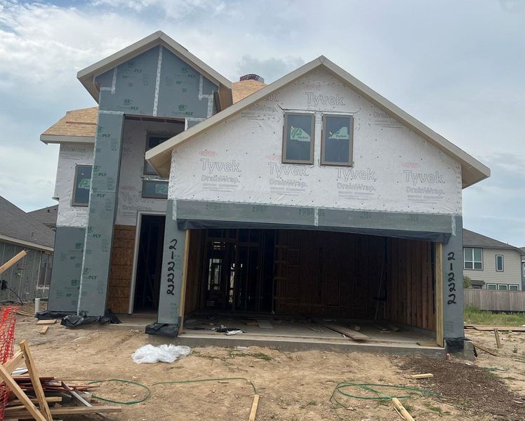 In-progress construction of a new home in Bridgeland 40', Cypress, TX (Image 24). In-progress construction of a new home in Bridgeland 40', Cypress, TX (Image 24).