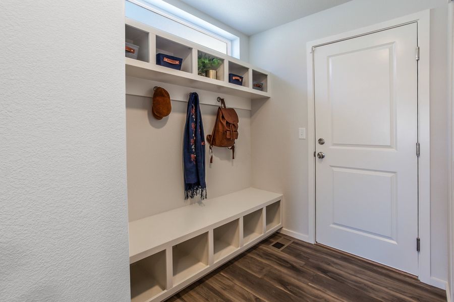 Representative furnished interior of a home built from the Newton by Hartford Homes in Trailside, Timnath (Image 36).
