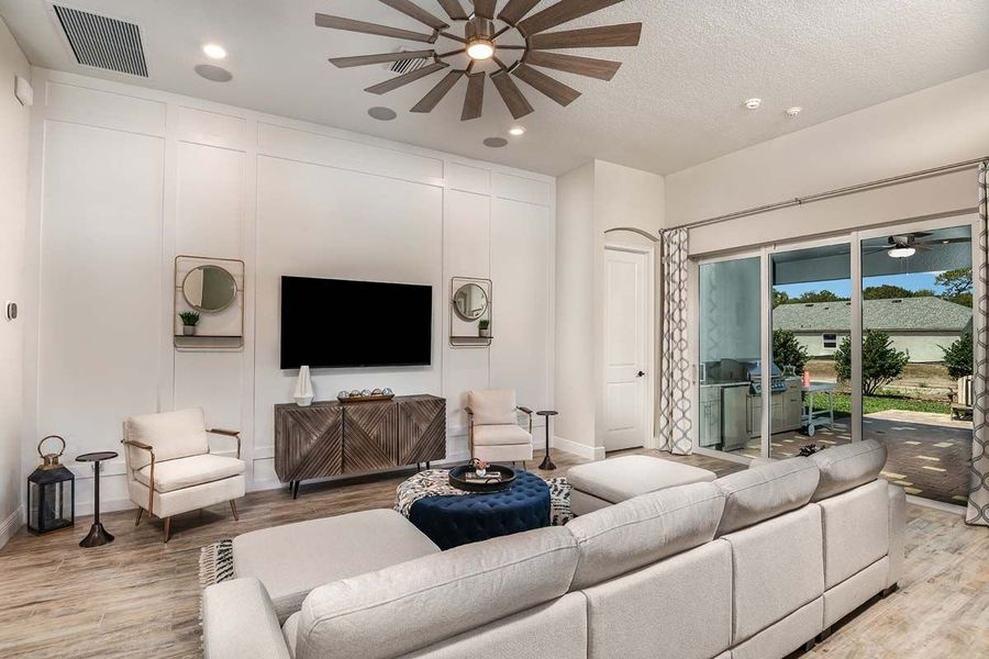 Representative furnished interior of a home built from the Sweetwater by William Ryan Homes in Myers Estates, Seffner (Image 18).