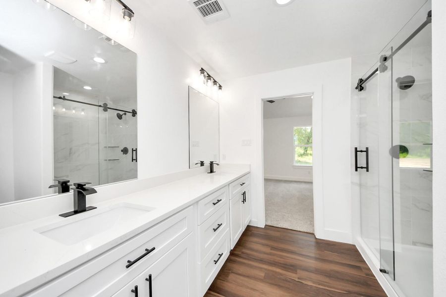 Furnished interior view inside a new home in , Cleveland (Image 11).