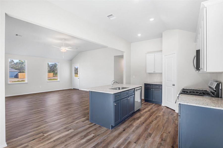 Furnished interior view inside a new home in Hill & Dale Ranch, Splendora (Image 6).
