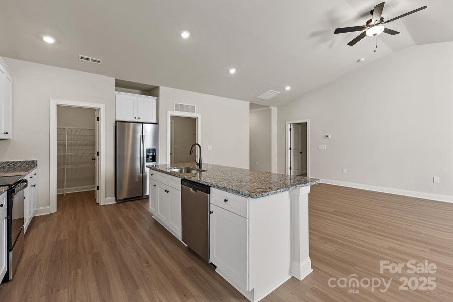 Furnished interior view inside a new home in Ascot Woods, Charlotte (Image 3).