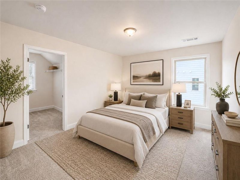 Furnished interior view inside a new home in Stratford Square, Lawrenceville (Image 3). Furnished interior view inside a new home in Stratford Square, Lawrenceville (Image 3).