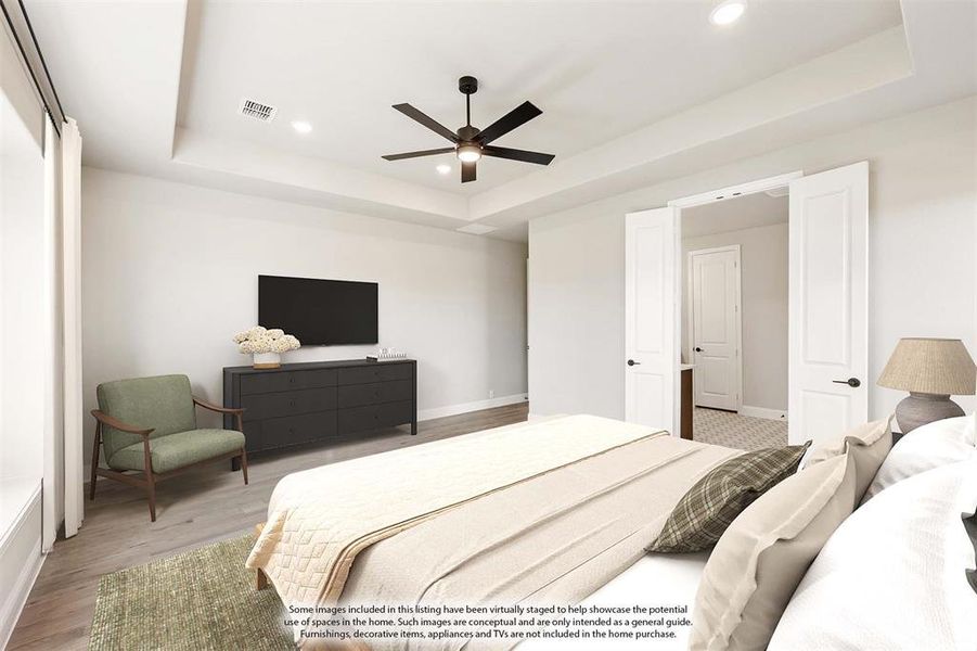 Furnished interior view inside a new home in Timberbrook, Justin (Image 10).