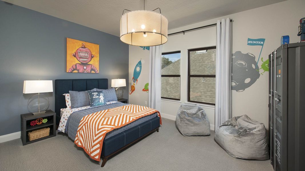 Representative furnished interior of a home built from the 4891W by Perry Homes in Santa Rita Ranch Tierra Rosa, Liberty Hill (Image 14).