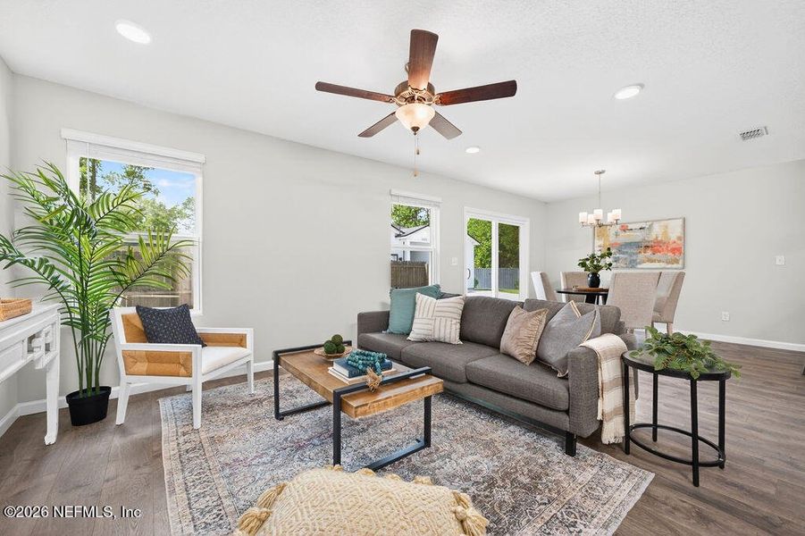 Furnished interior view inside a new home in , Jacksonville (Image 10).