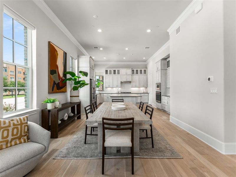 Furnished interior view inside a new home in , Irving (Image 11). Furnished interior view inside a new home in , Irving (Image 11).