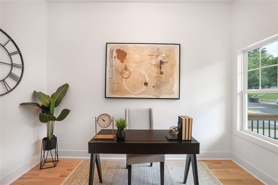 Furnished interior view inside a new home in , Atlanta (Image 9).