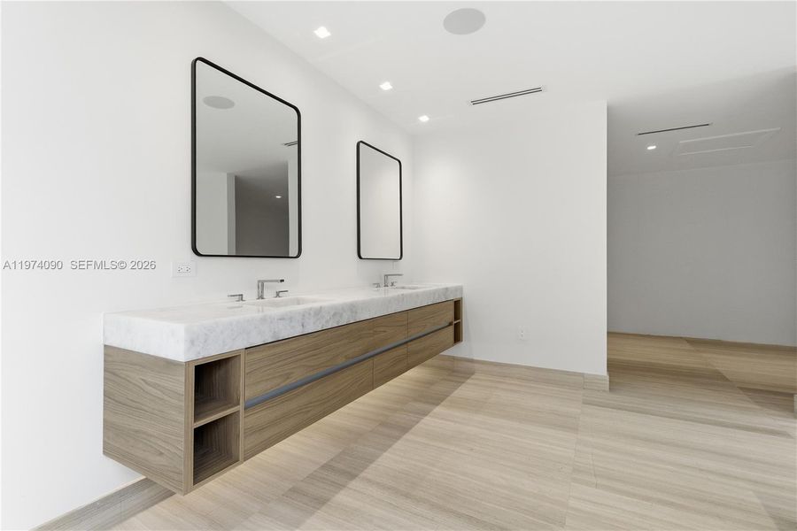 Furnished interior view inside a new home in , Miami (Image 9).