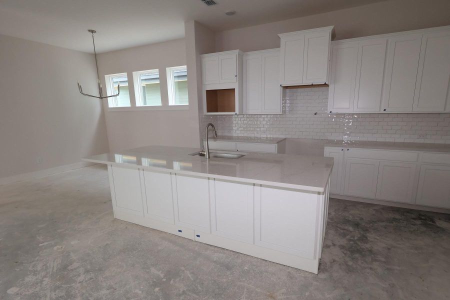 In-progress construction of a new home in Bridgeland Central: Emerald Heights - Cottages Row Collection, Cypress, TX (Image 10).