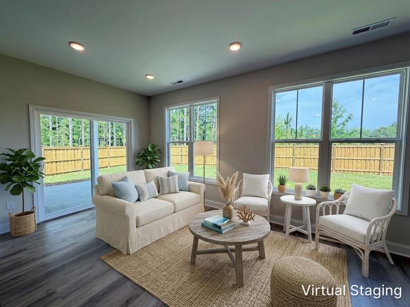 Furnished interior view inside a new home in Parkwood Estates, Leland (Image 9).