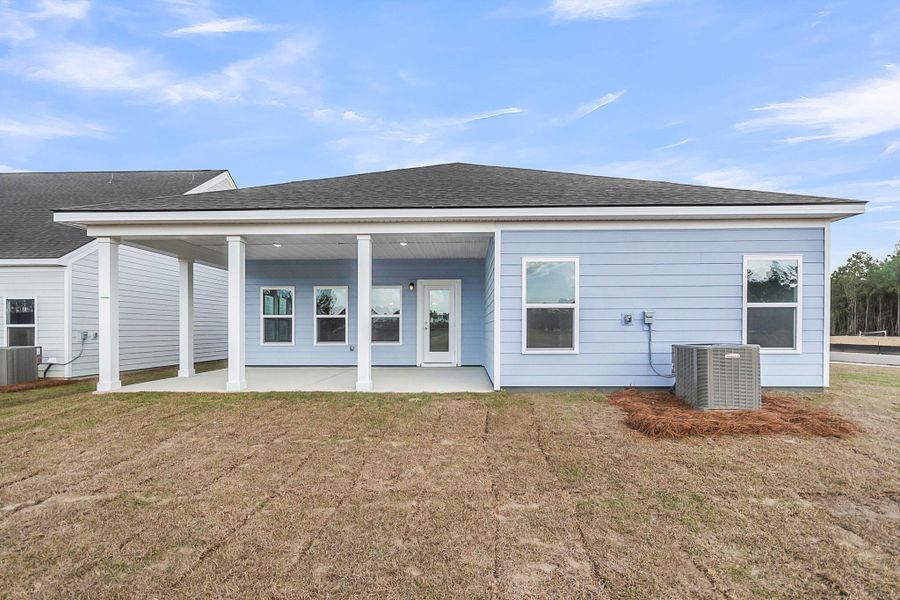 Exterior details and patio area of a home in , Summerville (Image 3). Exterior details and patio area of a home in , Summerville (Image 3).