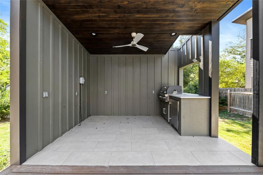 Exterior details and patio area of a home in , Austin (Image 3).