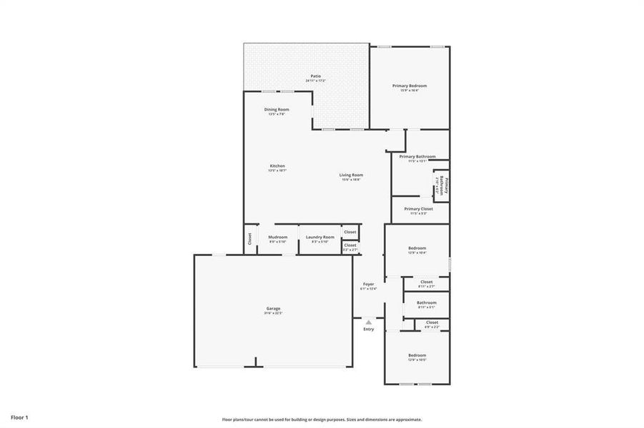 2D floor plan layout of this home in , Greenville, TX (Image 3).