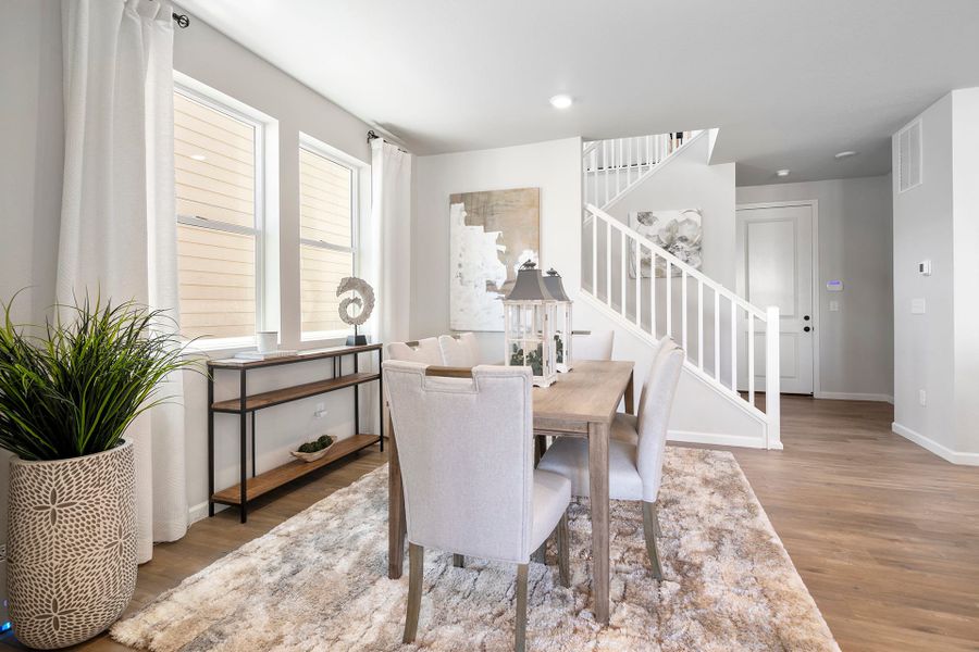 Furnished interior view inside a new home in Sugar Mill Village, Longmont (Image 10).