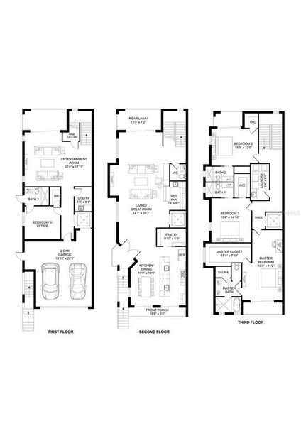 2D floor plan layout of this home in , Tampa, FL (Image 3).