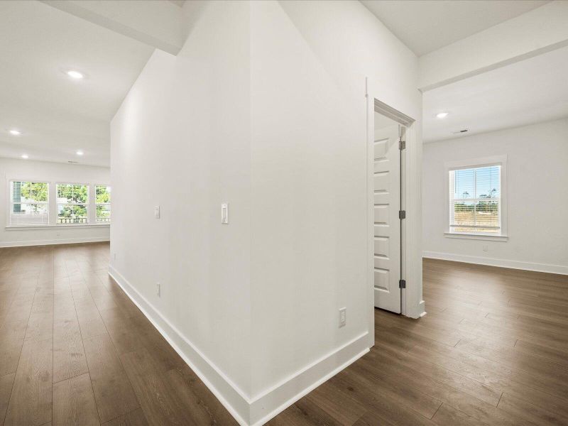 Spacious, unfurnished interior of a new home in The Coves at Lakes of Cane Bay, Summerville (Image 14). Spacious, unfurnished interior of a new home in The Coves at Lakes of Cane Bay, Summerville (Image 14).