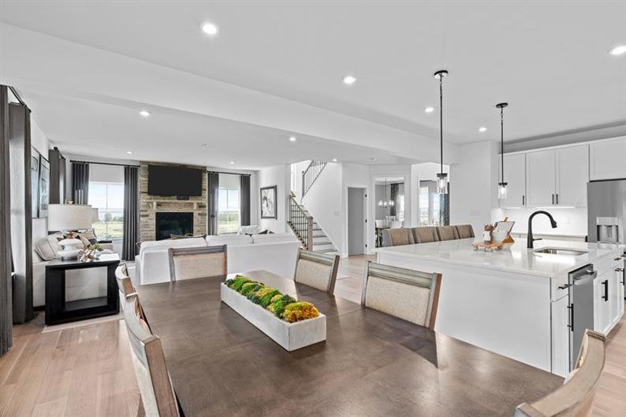 Representative furnished interior of a home built from the Normandy with a Side Entry Garage by Ryan Homes in Everly Estates, Spartanburg (Image 8).