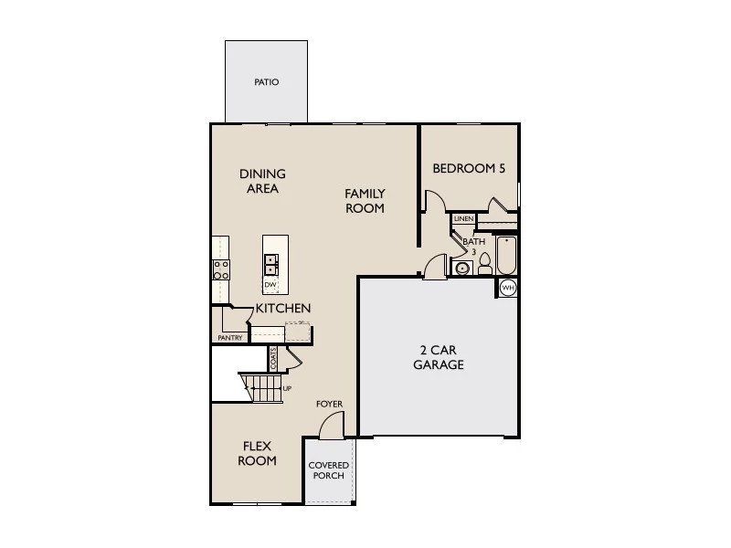 2D floor plan layout of this home in Cades Bluff, Lebanon, TN (Image 3).