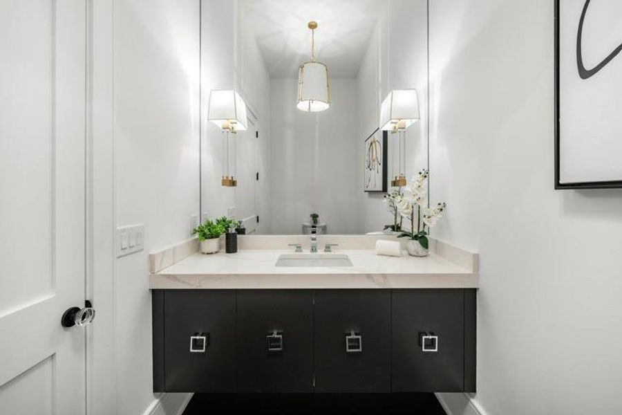 Furnished interior view inside a new home in , Sandy Springs (Image 47).