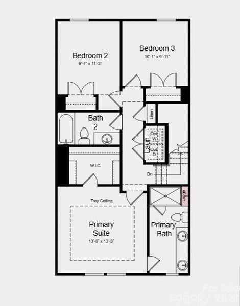 Additional Highlights Include: first floor bedroom and full bath in place of flex and half bath, storage on second floor, shower ledge and double recessed niche at primary bath.