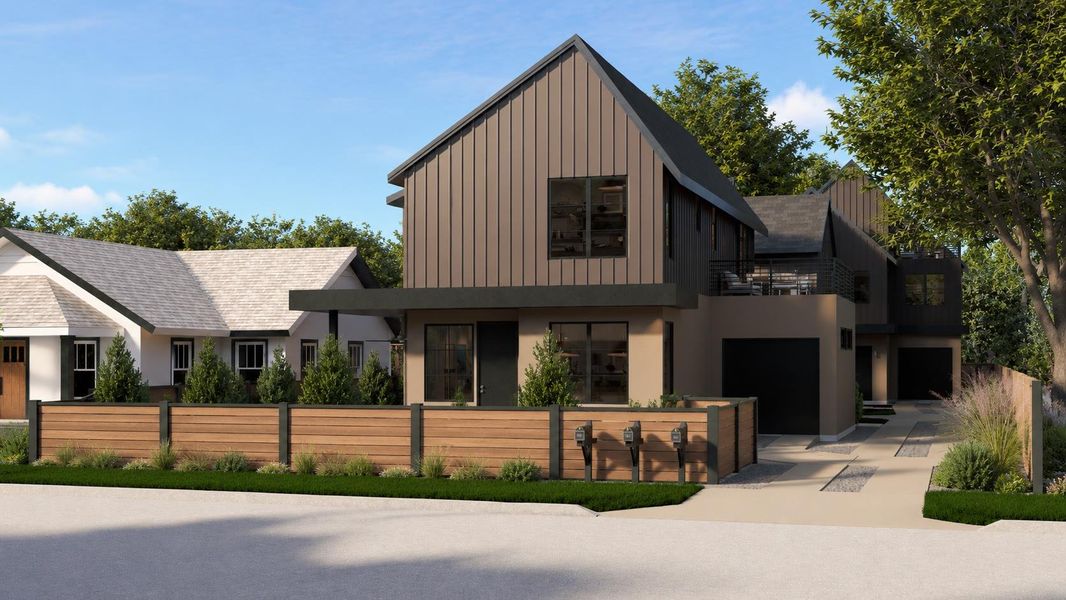 Modern architecture meets natural light in this striking multi-level residence with private outdoor spaces. Modern architecture meets natural light in this striking multi-level residence with private outdoor spaces.