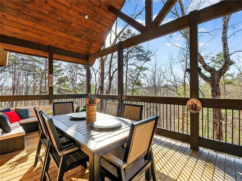 Exterior details and patio area of a home in , Ellijay (Image 2). Exterior details and patio area of a home in , Ellijay (Image 2).