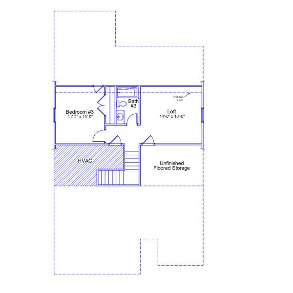 2D floor plan layout of this home in Jordan Grove, Conway, SC (Image 4).