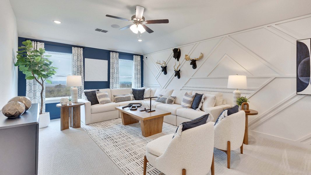 Representative furnished interior of a home built from the Meyerson by DRB Homes in Calumet, Jarrell (Image 18). Representative furnished interior of a home built from the Meyerson by DRB Homes in Calumet, Jarrell (Image 18).