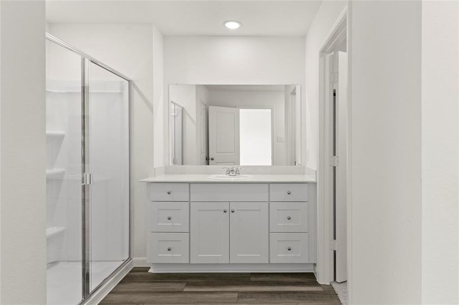 Furnished interior view inside a new home in Coyote Meadows, Anna (Image 7). Furnished interior view inside a new home in Coyote Meadows, Anna (Image 7).