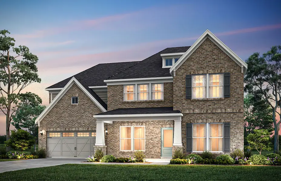 Representative exterior photo of a completed home built from the Woodward by Pulte Homes in Riversprings, Dacula, GA (Image 2).