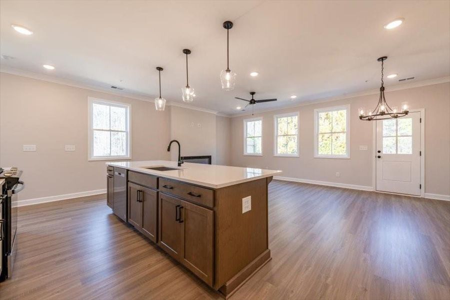 Furnished interior view inside a new home in Cherokee Township, Acworth (Image 10).