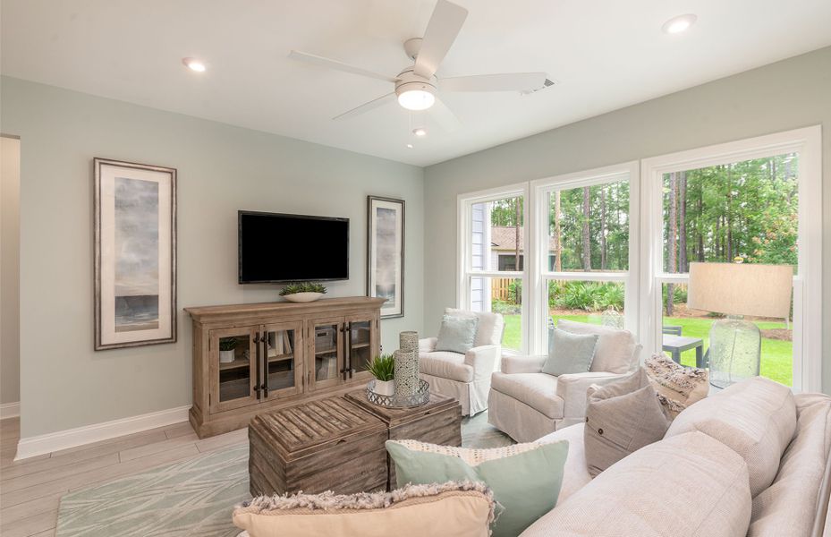 Furnished interior view inside a new home in Midpoint at New Riverside, Bluffton (Image 18).